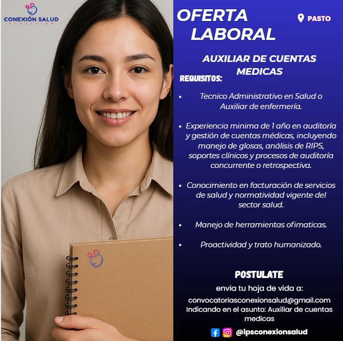 Convocatoria Auxiliar de Cuentas Médicas